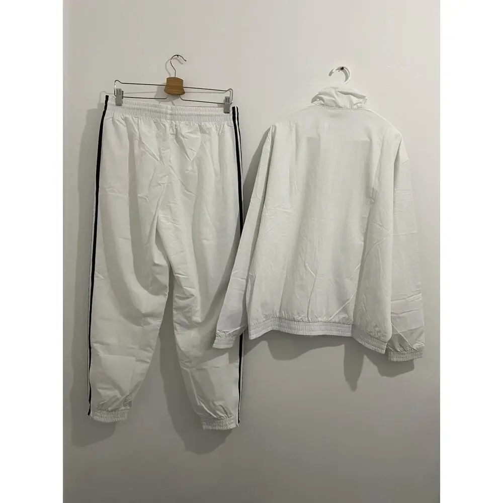 Adidas Originals Classics Adicolor Firebird Woven Tracksuit White Black Size XL